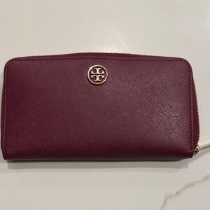 Tory Burch Deep Red Wallet